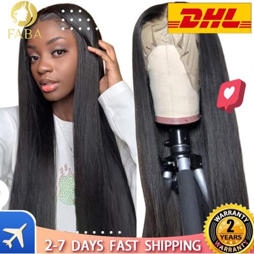 Lace Front Human Hair Wigs Straight Pre Plucked Remy Human Hair Wigs 150% Density Brazilian Hair Lace Front Wigs For Black Women