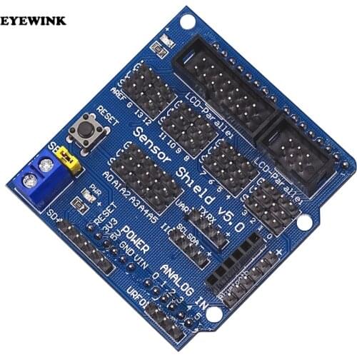 1pcs V5.0 Sensor Shield expansion board for arduino electronic building blocks robot accessories Sensor expansion board