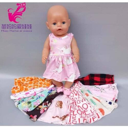 Fits for 43cm Baby Doll Dress Soft Touch Underwear Sets for 18" Baby Doll Accessories Toys Wear