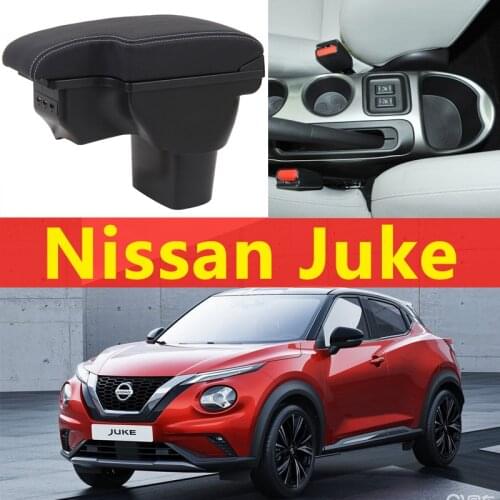 For Nissan juke armrest box universal car center console caja modification accessories double raised with USB No installation