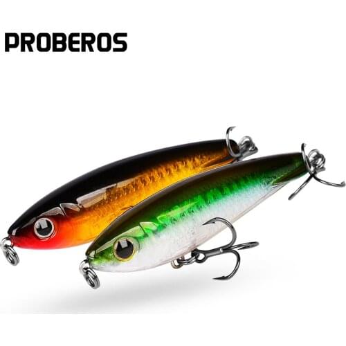 PROBEROS 1PCS Fishing Sinking Stickbait Pencil Wobbler 8.5cm-11.5g Thrill Stick Artificial Hard Bait Noisy Design Bass Lure