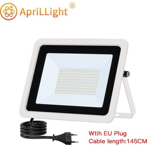 Led Flood Light 10W 20W 30W 50W 100W AC 220V 230V Outdoor Floodlight Spotlight IP68 Waterproof LED Street Lamp With EU Plug