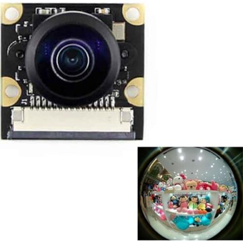 Raspberry Pi Camera module board Panoramic Wide Angle Fish Eye 222 degree Surveillance Lenses 1080p 5mp