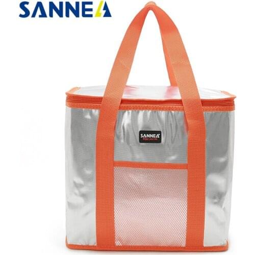 16L Thicken Folding Fresh Keeping Waterproof Nylon Lunch Bag Cooler Bag For Steak Insulation Thermal Bag Insulation Ice Pack