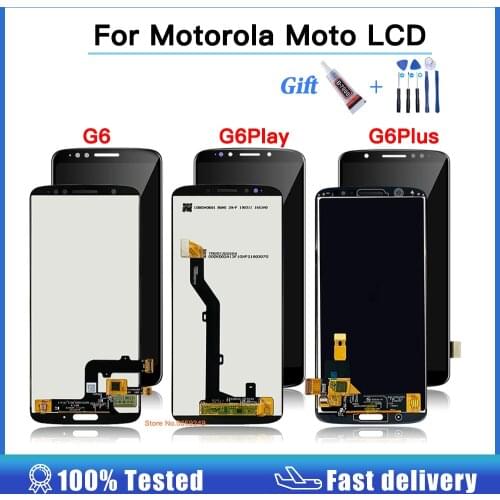 High quality For Motorola Moto G6 Plus LCD Display G6 Display Touch Screen Sensor Panel Digiziter Assembly For Moto G6 Play LCD