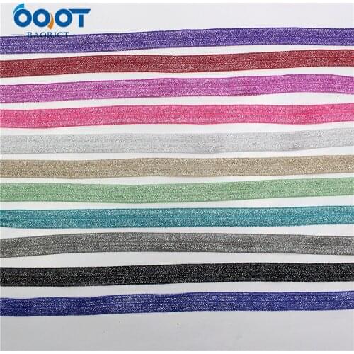 16mm,10 yards Silver powder Elastic Foldover Elastics Stretch Hair Ties Headbands for Baby Girls Hair Bow,E-20514-1095