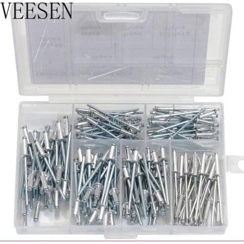 180pcs Nail Decoration Aluminium Blind Rivet Pop Rivet kits