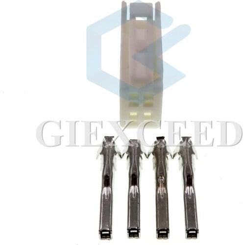 2 Sets 4 Pin Automotive Rear View Cable Socket Auto Female Connector For Toyota Mazda