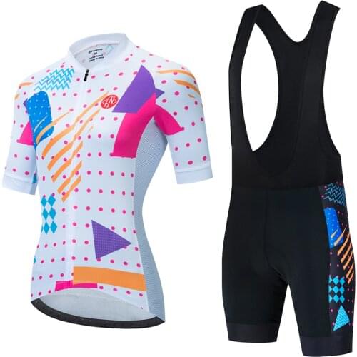 2021 FUALRNY Womens Cycling Clothing Summer Mountain Bike Clothing Pro Team Bicycle Clothes Anti-UV Ropa Ciclismo