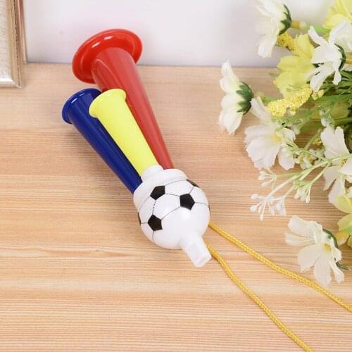 22 cm wholesale plastic football game cheer horn trumpet