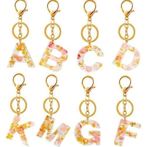 26 English Word Fashion Keyring Pendant Keychain New Durable Cute Elegant for Phone Bag Handbag