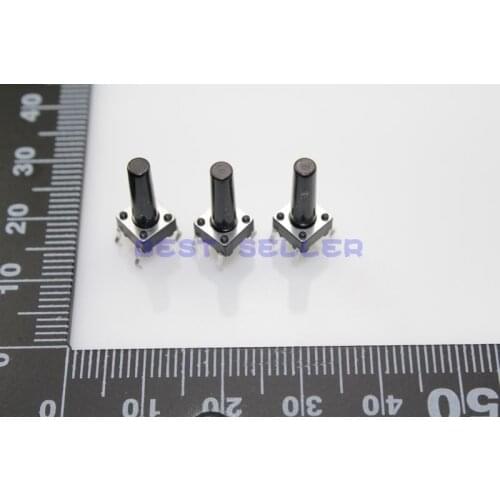50pcs Tact Switch Microswitch 6*6*15mm H15mm Through Hole SPST-NO