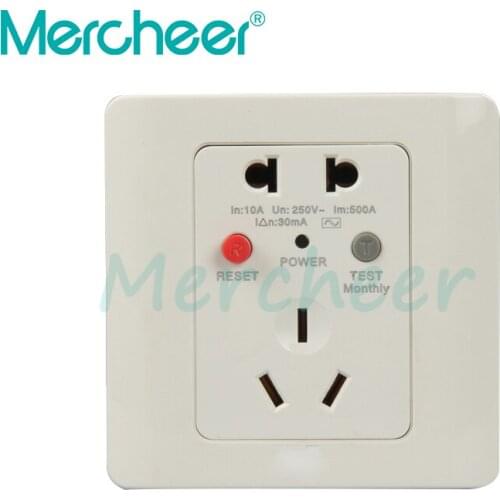 86 Type 230V 16A Electricity Shock Proof Leakage Protection Socket