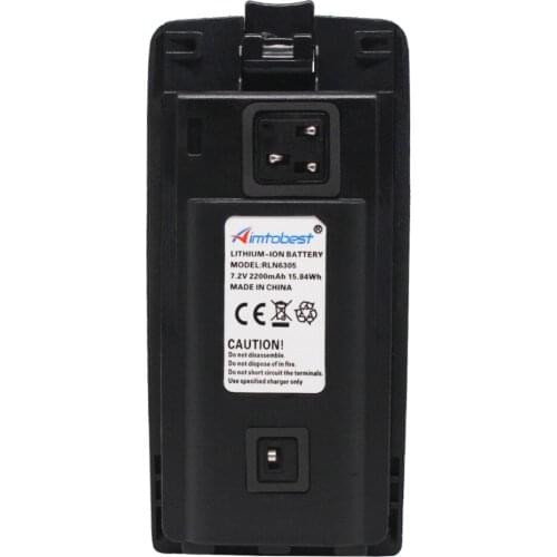 RLN6305 2200mAh Li-Ion Battery For Motorola A10 A12 CP110 RDX RDU RDV RDM RDM2050 RDM2070D RDM2080 RDU2020 RDU2080D RDU4100