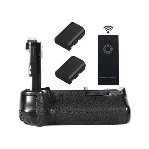 BG-E21 Battery Grip with 2.4G wireless remote control + 2X LP-E6 Battery for Canon EOS 6D Mark II 6D Mark 2 6D2 6DII