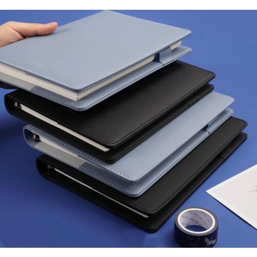 Notebook Thickened Pu Soft Skin Creative Loose Page Handbook Simple Literature And Art College Students Horizontal Line Book