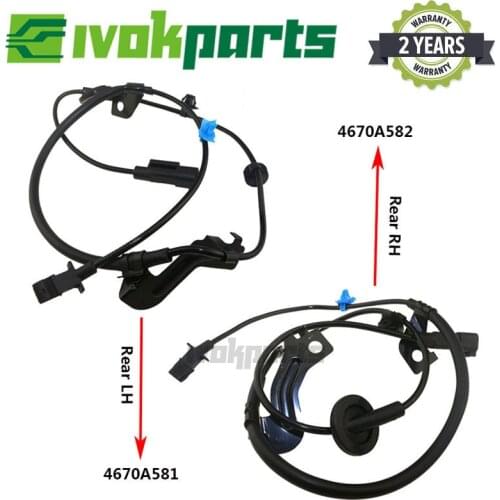 2x Rear L/R Right & Left ABS Wheel Speed Sensor For Mitsubishi ASX Outlander II 1.8 2.0 2.2 2.4 i DI-D CW1W CW4W CW5W CX4A GA2W