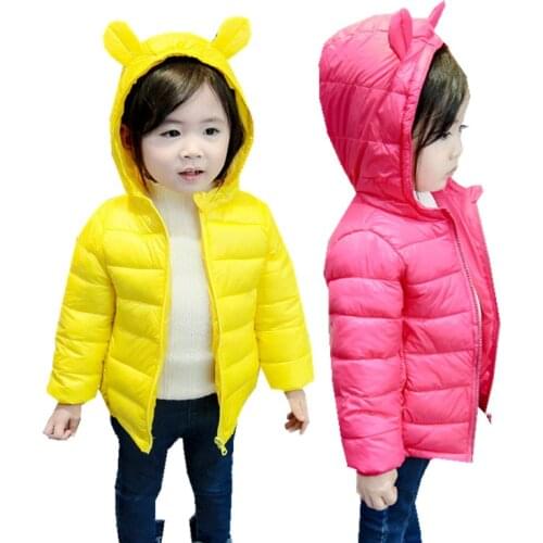 2020 winter Infant Baby Girls Hooded Jackets For Boys Autumn Coats Baby Jackets Children Outerwear Clothes Kids Warm Down Jacket