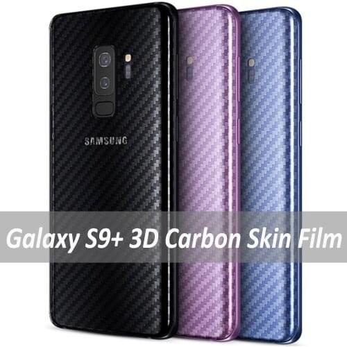 For Samsung Galaxy Note 9 S9+ S8 Plus Note 8 Back Screen Protector 3D Carbon Ultra Thin Protective Film-2 pack-Transparent