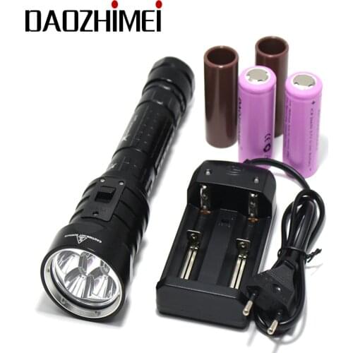 DX4S (upgraded from DX4) XM-L U2 3200LM LED Diving Flashlight Torch Brightness Waterproof 100m White Light Led Torch