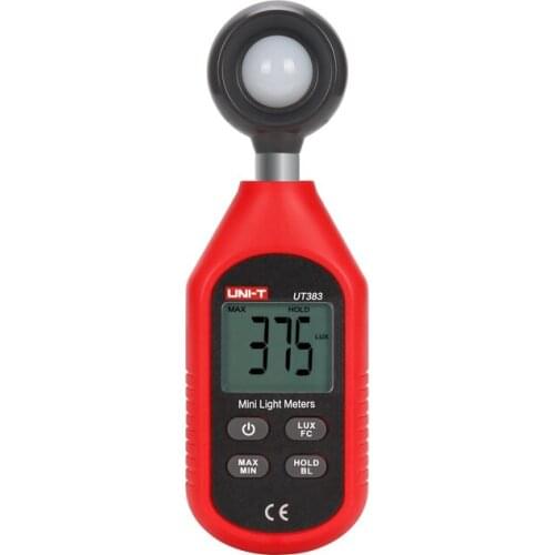 UNI-T UT383 Lux Mini Digital Light Meters Environmental Testing Equipment Handheld Type Luxmeter Illuminometer