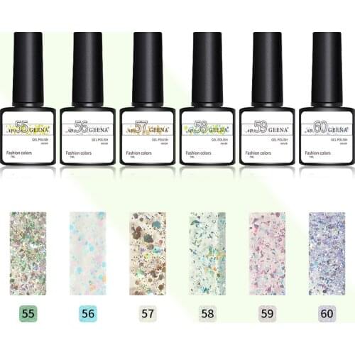 Nail Gel Polish 6PCS/SET Shining Colors Nail DIY Design Polish-Set Varnishes-Glitter Nail-Art Polish