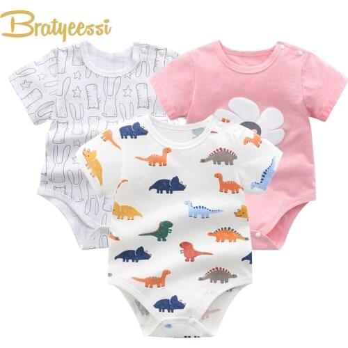 Summer Baby Romper Cotton Short Sleeve Baby Jumpsuit Crawling Toddler Boy Girl Clothes Newborn Gift Infant Onesie Clothing