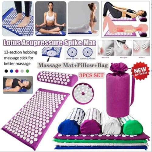 Tapis De Yoga Mat Mata Do Akupresury Esterilla Fitness Gym Acupressure Mat Cwiczen Colchoneta Ejercicio Pranamat