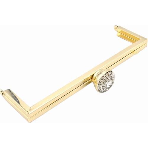 20cm Rhinestone Metal Clutch Frame,bag handles,purse handle,rectangle coin bag,purse pouch frame for Purse Bag frame making DIY