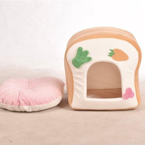 Cute Warm Cat Bed Winter Pet House Mat Washable Comfortable Round Cat Small Dog House Mats Supplies