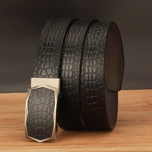 Famous Brand Belt Men Luxury Top Quality Genuine Leather Belts for Men Strap Male Metal Automatic Buckle men belts