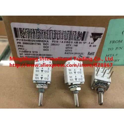 Original new 100% P11S3A0BGSX00 5K 10% triple potentiometer shaft diameter 3MM (SWITCH)