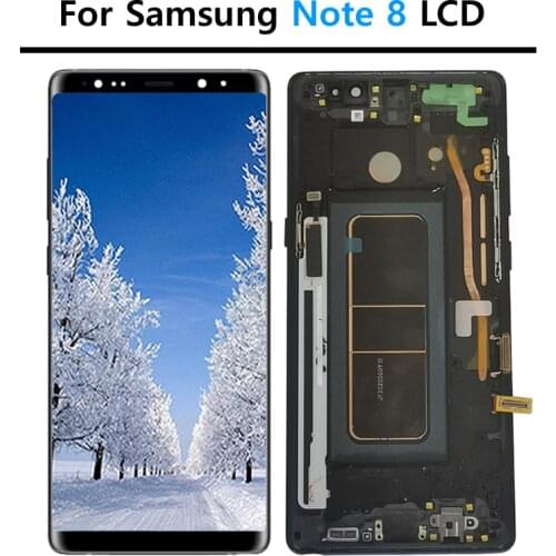 ORIGINAL 6.3'' Display LCD with Burn-in shadow For SAMSUNG Galaxy NOTE8 NOTE 8 N9500 LCD Display Touch Screen Replacement