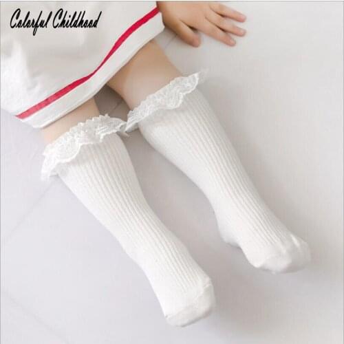 0-4t Kids Socks cotton Knee high long socks baby boy/girls anti-slip floor socks children mesh Leg Warmers spring autumn