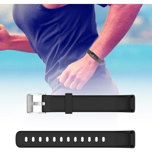 Watch Band Waterproof Perfect Fitment Silicone Sweat-proof Soft Stylish Smart Bracelet Strap for Fitbit Luxe
