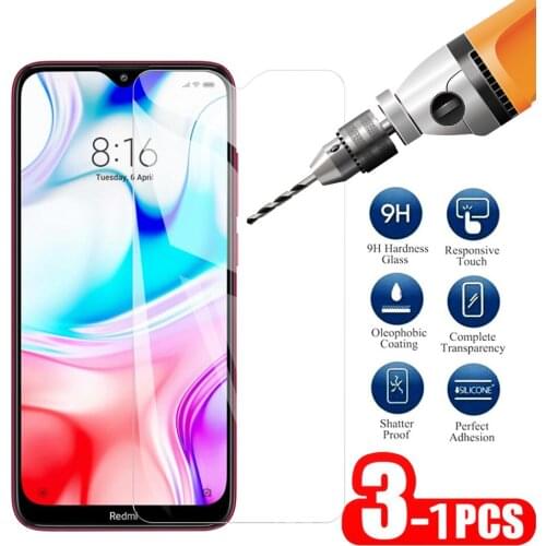 Screen glass 1-3PCS protector For Xiaomi Redmi 8 8A Screen Protector Tempered Film For xiaomi redmi 8 8a Transparent screen