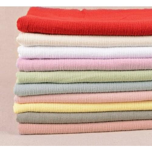 Linen Cotton Fabric DIY Apparel Sewing Wrinkle Style Breathable for Dress T-shirt Summer Clothing Fabric 100*135cm/piece