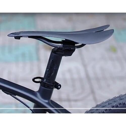 Bicycle mountain bike all carbon fiber cushion all inclusive saddle carbon bow saddle lightweight cushion black hollow