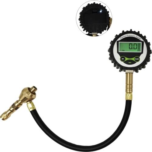 High Accuracy 2 in 1 Digital Car Tire Air Pressure Rapid Deflator Gauge with light Tire Valve Tool