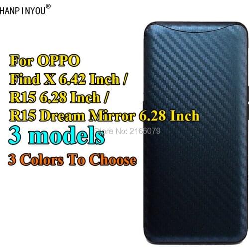 For OPPO Find X FindX R15 Dream Mirror 3D Gradient Carbon Fiber Back Cover Rear Decal Skin Phone Protective Sticker Film Guard