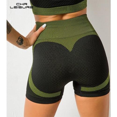 CHRLEISURE Shorts Seamless Cotton Woman Shorts Cyclist Woman Shorts Fashion High Waist Sports Short Leggings for Woman