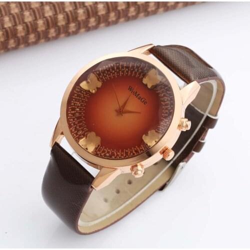 Womage Watch Fashion Butterfly Watches Women Rhinestone Quartz Watch Casual Ladies Watches Clock Montre Femme Relogio Feminino