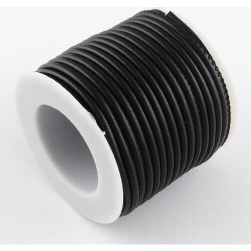 1 Roll Imitation Leather Round Cords 3mm ,with Cotton Cords inside,about 8m/roll F50