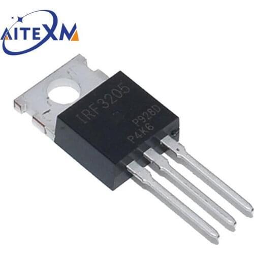 10pcs IRF3205 IRF3205PBF MOSFET MOSFT 55V 98A 8mOhm 97.3nC TO-220
