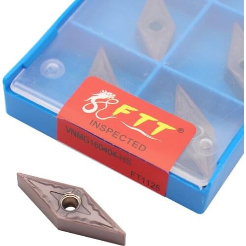 10pcs VNMG160404 HS FT1125 High Quality External Turning Tool VNMG 160404 Carbide Inserts CNC Lathe Tools For Stainless Steel