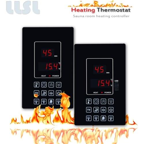 110V 220V 30A 4.5KW steam sauna room heating controller , Configure radio, MP3, lighting, fan connection ports