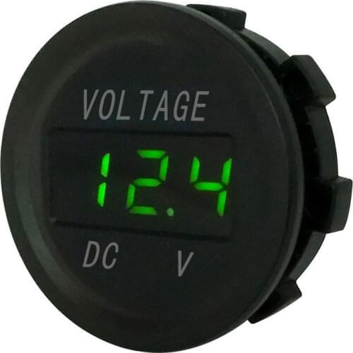 12V-24V DC Digital GREEN LED Display Voltmeter voltage Meter universal FOR VEHICLES