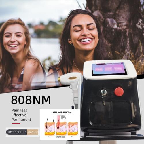 3 wavelength 808nm diode laser hair remover painless effetctive hair removal machine with 755nm 808nm 1064nm for all skin hair