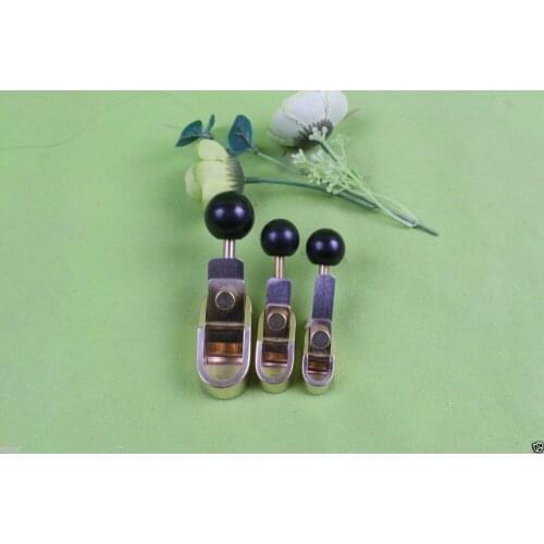 3pcs Planes Woodworking Tools Brass Body luthier Tools Violin maker Steel Blade