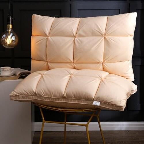 48*74cm Luxury 3D Style Bread Goose Down and Feather Adult Orthopedic Neck Pillow 100% Cotton Bedding Pillows Natural Filling